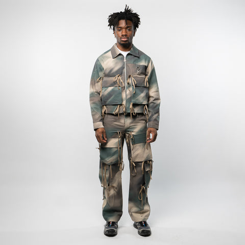 Reese Cooper Modular Pocket Cotton Twill Cargo Pant - Blurred Camo