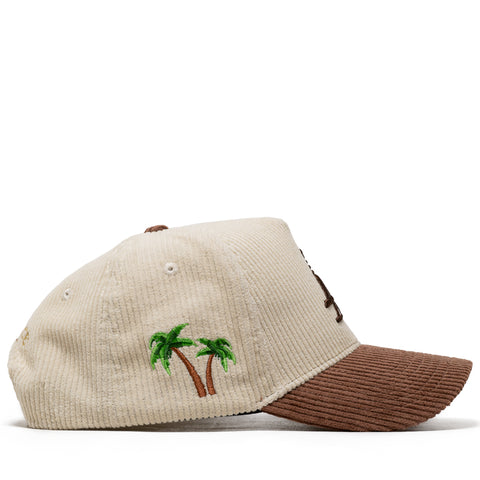 Reference Paradise Corduroy Snapback - Cream/Brown
