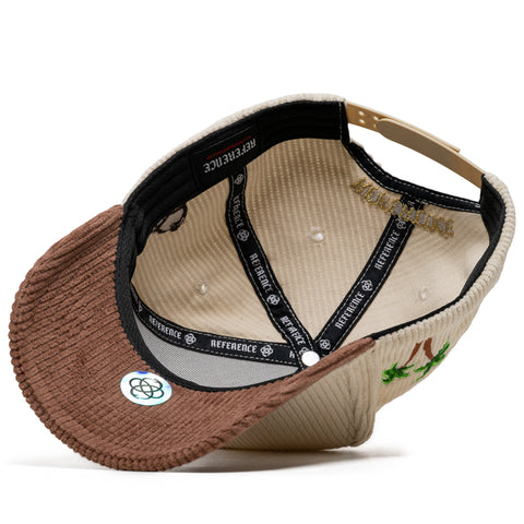 Reference Paradise Corduroy Snapback - Cream/Brown