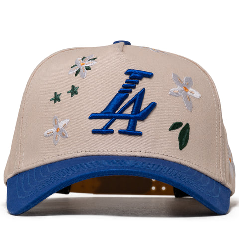 Reference Paradise LA Floral Snapback - Cream/Blue