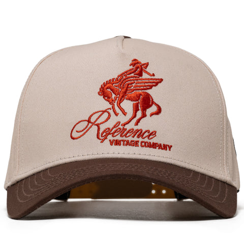 Reference Vintage Pegasus Snapback - Cream/Brown