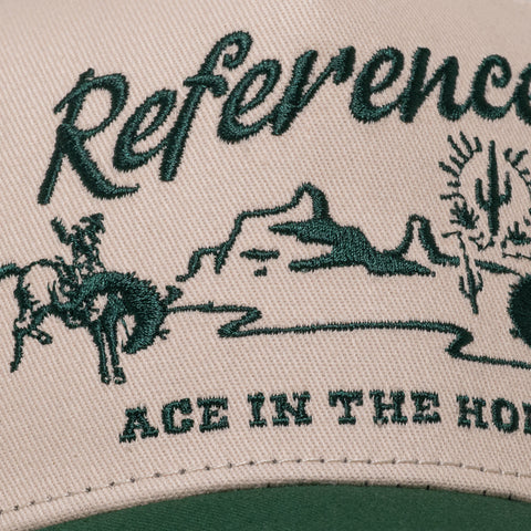 Reference Western Snapback - Cream/Green