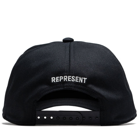 Represent Crest Snapback - Jet Black