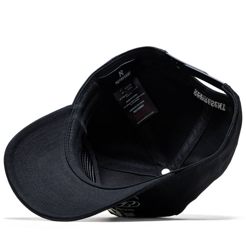 Represent Crest Snapback - Jet Black