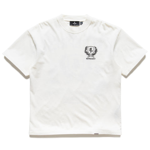 Represent Crest Tee - Flat White