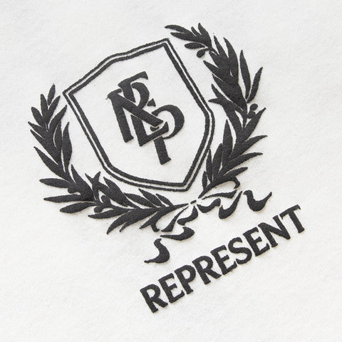 Represent Crest Tee - Flat White