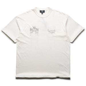 Represent Hand Drawn Thoroughbred Dogs Tee - Washed Ecru