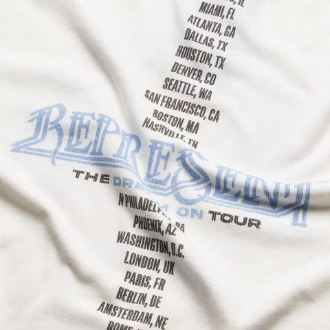 Represent Golden Tour Tee - Flat White
