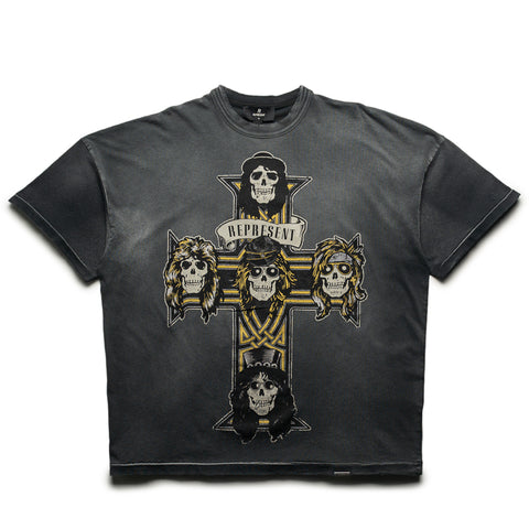 Guns N' Roses x Represent Cross Tee - Stained Black
