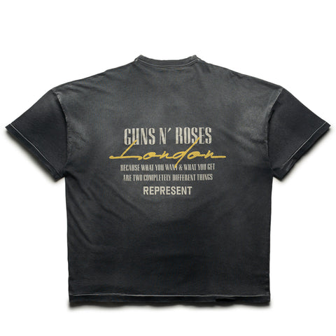Guns N' Roses x Represent Cross Tee - Stained Black