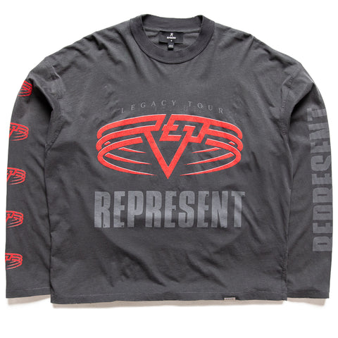 Represent Reversible Living Legacy Tour L/S Tee - Sun Fade Grey