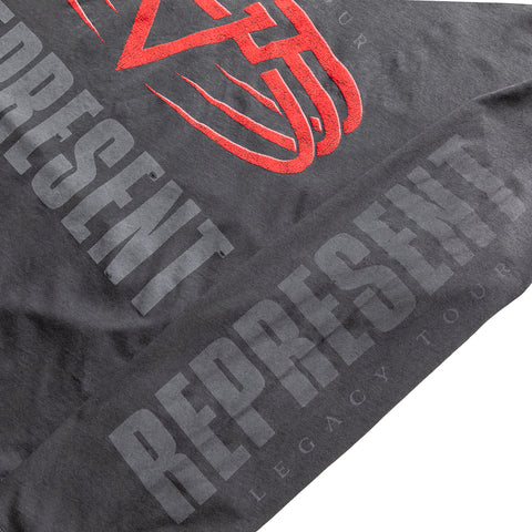 Represent Reversible Living Legacy Tour L/S Tee - Sun Fade Grey