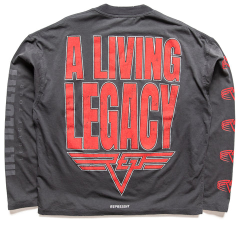 Represent Reversible Living Legacy Tour L/S Tee - Sun Fade Grey
