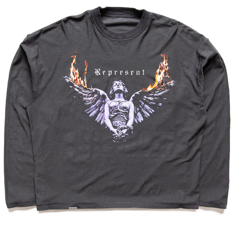 Represent Reversible Living Legacy Tour L/S Tee - Sun Fade Grey
