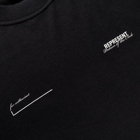 Represent Patron Of The Club Tee - Black