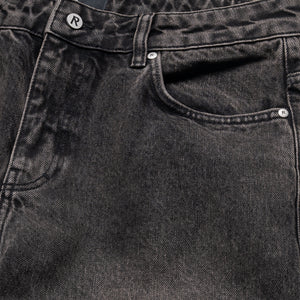 Represent R2S Split Straight Leg Denim Pants - Soot
