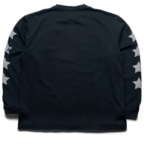 Rhude Cambridge State Champs L/S Tee - Vintage Black