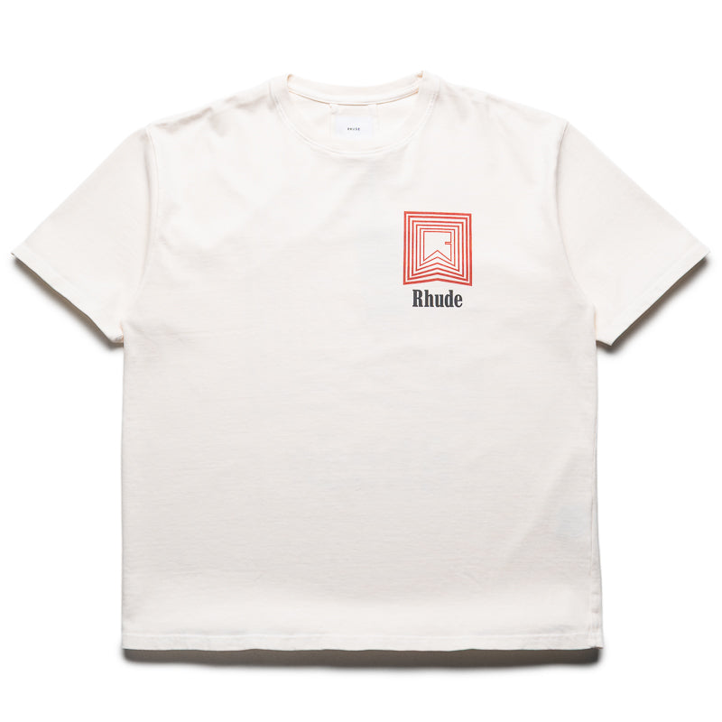 【関税込み】Rhude オフホワイト Chevron Logo Repeat Tシャツ Sneaker Politics