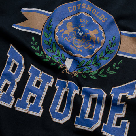 Rhude Cotswold Crest Tee - Vintage Black