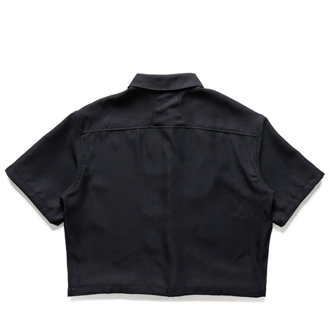 Rhude Center Logo Button Up Shirt - Black/White