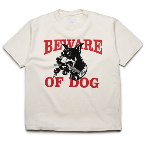 Rhude Warning Logo Tee - Vintage White