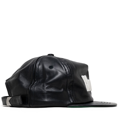 Rhude Logo Leather Hat - Black