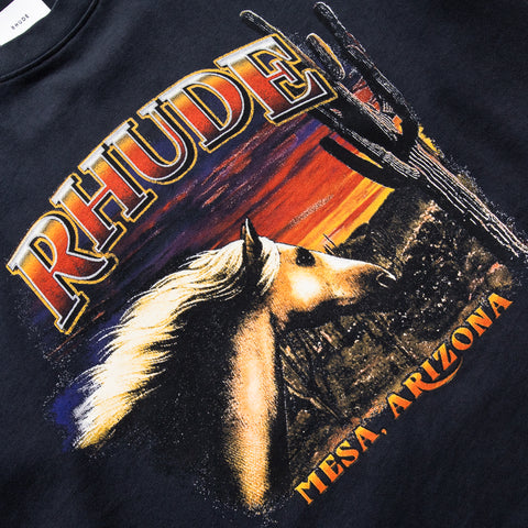 Rhude Mesa Stallion L/S Tee - Vintage Black/Red