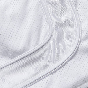 Rhude Mesh Piping Baggy Track Shorts - White/White
