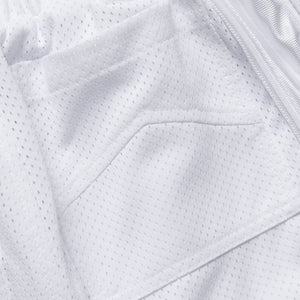 Rhude Mesh Piping Baggy Track Shorts - White/White
