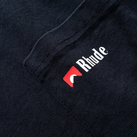 Rhude Moonlight Wolf Pocket Tee - Vintage Black/White