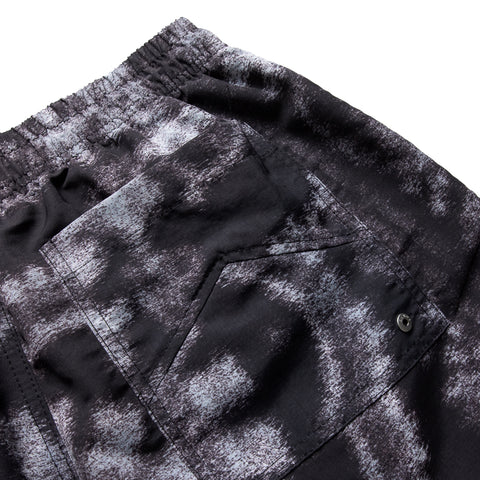 Rhude Motion Bandana Swim Short - Black/White