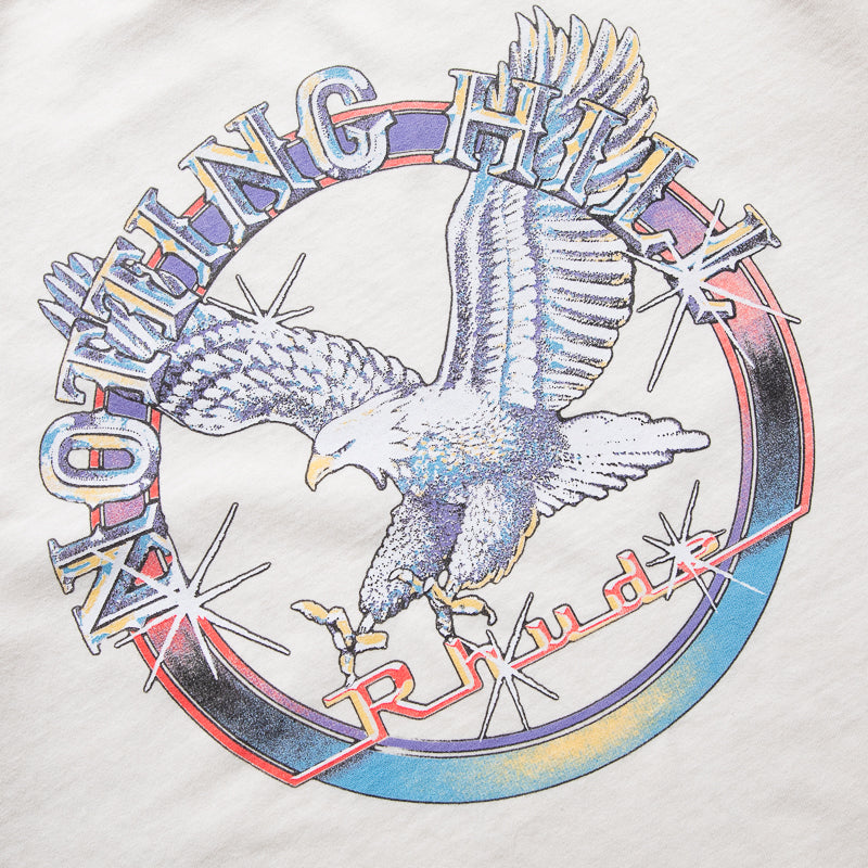 【関税込み】Rhude オフホワイト 'Notting Hill' Eagle Tシャツ Rhude: Off-White 'Notting Hill' Eagle T-shirt | SSENSE
