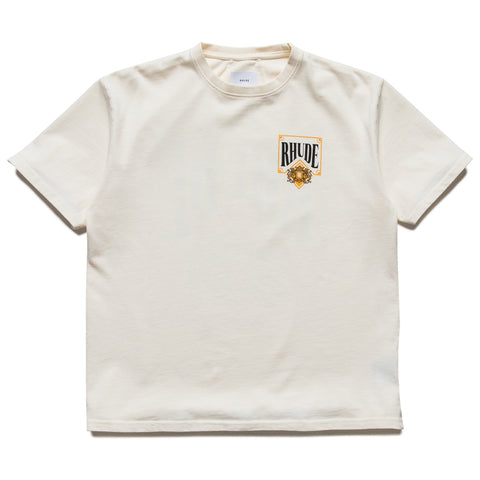 Rhude Playing Card Tee - Vintage White/Yellow