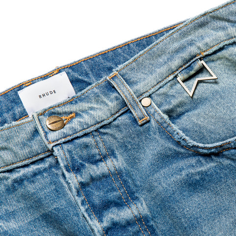 Rhude Relaxed Traxedo Denim Jean - Isla Indigo