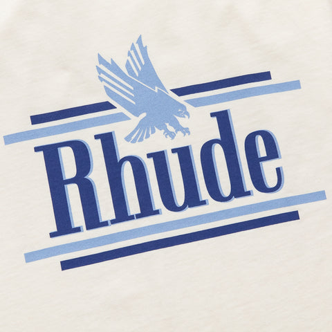 Rhude Rossa Tee - Vintage White/Blue
