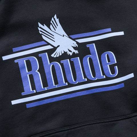 Rhude Rossa Hoodie - Vintage Black/Blue