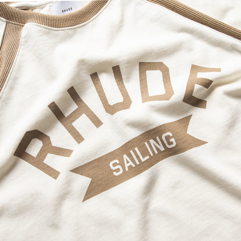 Rhude Sailing Tee - Vintage White/Khaki