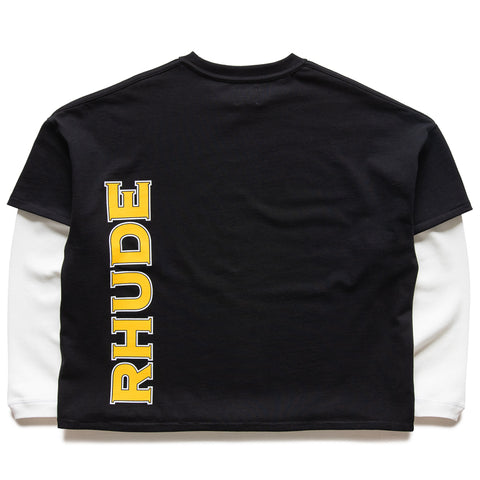 Rhude Steel Double-Layered Tee - Black/White