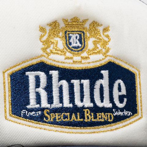Rhude Special Blend Trucker Hat - Navy/Off White