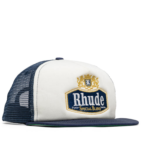 Rhude Special Blend Trucker Hat - Navy/Off White