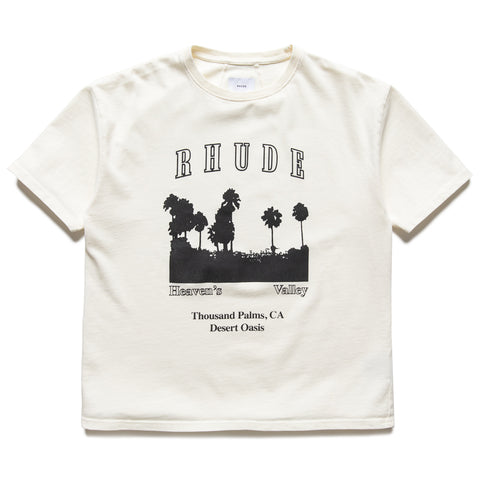 Rhude Thousand Palms Tee - Vintage White/Black