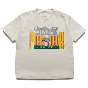 Rhude Trofeo Tee - Vintage White/Yellow