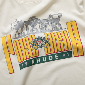 Rhude Trofeo Tee - Vintage White/Yellow