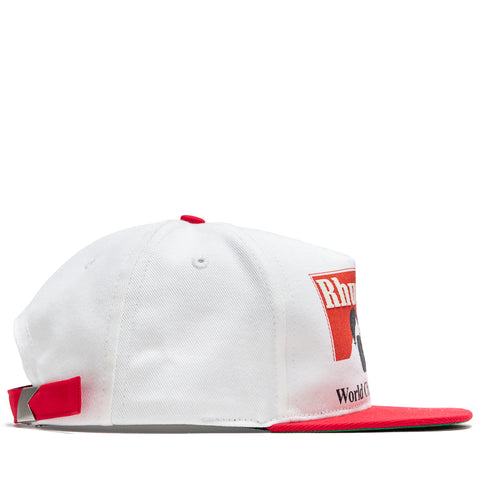 Rhude Rhude Trophy Racing Hat - White/Red