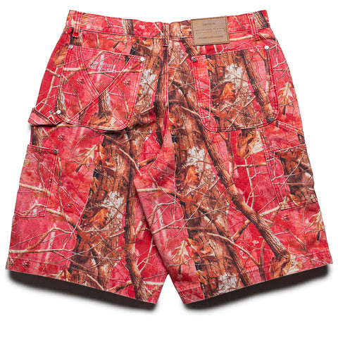 Ryoko Rain Tree Camo Double Knee Oversized Shorts - Pink Camo