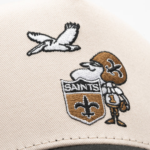 Politics x Reference Saints Pelicans Hat - Cream/Black