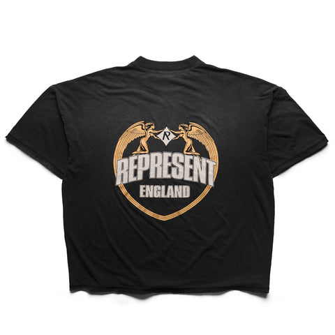 Represent Angel Border Tee - Stained Black