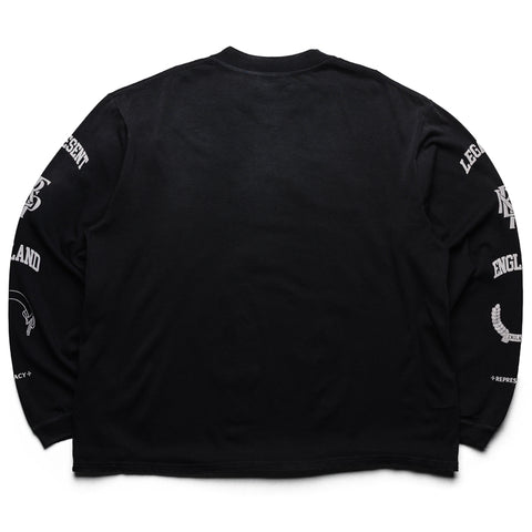 Represent Legacy Crest L/S Tee - Stained Black