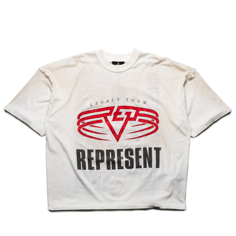 Represent Reversible Living Legacy Tour Tee - Washed Ecru