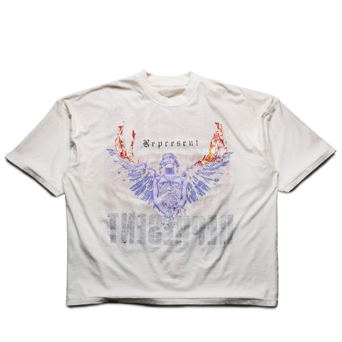Represent Reversible Living Legacy Tour Tee - Washed Ecru